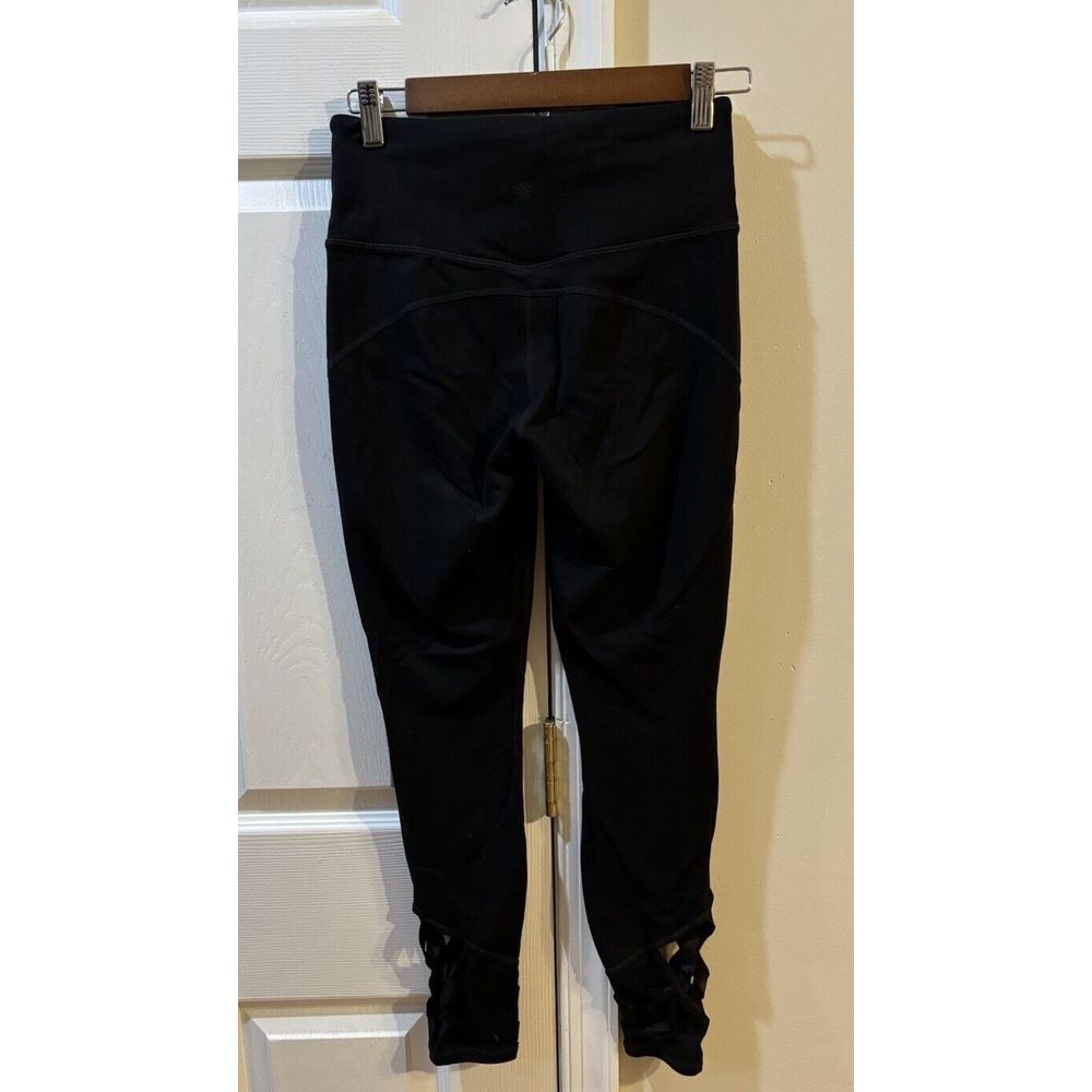 Athleta Women's Sz S Black Leggings Bottom Design